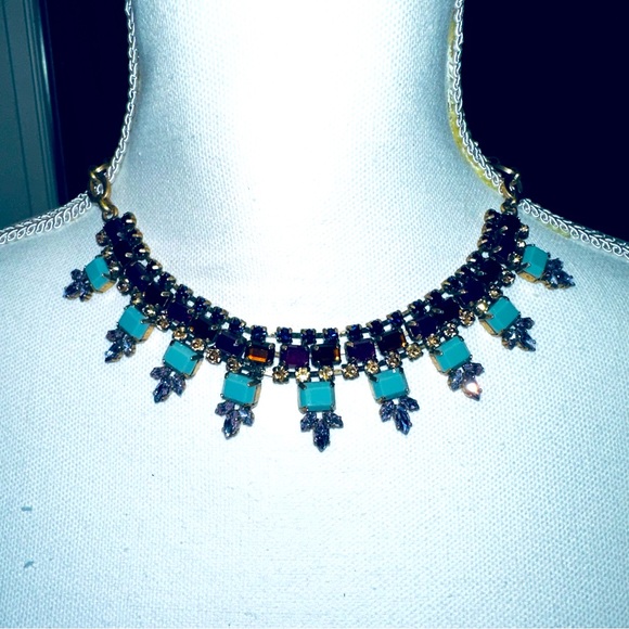 J. Crew Jewelry - J. Crew - Multi-Color “Gemstone” Necklace, 17”, VGUC